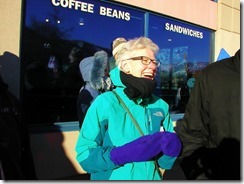 Susan Lambert, former BCTF President Supporting FortisBC Locked Out Worker At Rally in Trail on December 7, 2013
