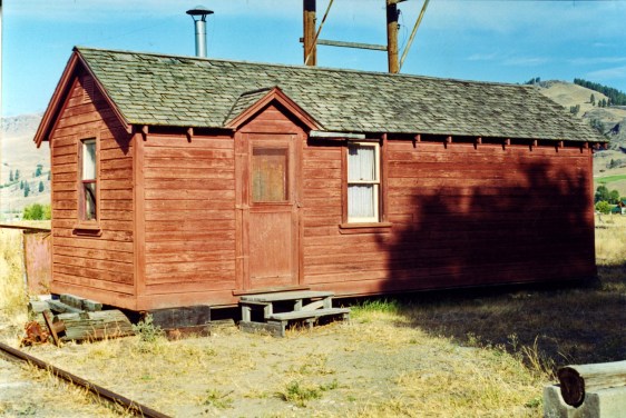 Title proper Section bunk house General material designation     Graphic material Title statements of responsibility Photograph taken by David Davies. Title notes     Source of title proper: Derived title. Level of description Item Repository Northern BC Archives & Special Collections Reference code 2013.6.36.1.152.01 Dates of creation area Date(s)     Sept. 2000 (Creation) Physical description area Physical description 1 photograph Archival description area Scope and content Photograph depicts a CPR section bunk house in Midway. On the left was a living room with two windows, stove, and sink. Bedroom with one window and two beds located on the right.