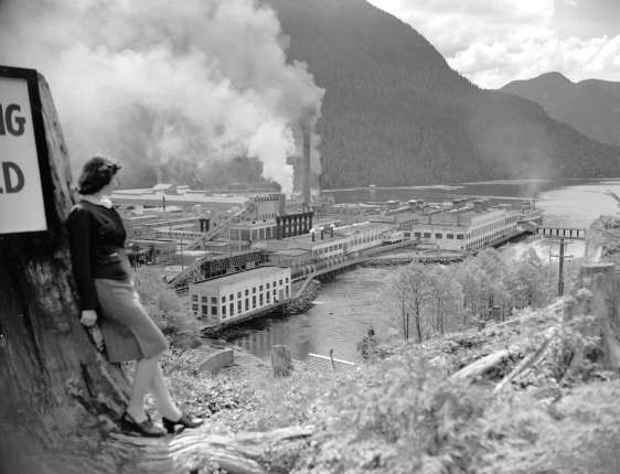 Ocean Falls [harbour and buildings 1941 (Creation)     Coltman, Alfred Donald (Don) (Photographer)     Steffens-Colmer Studios Ltd. (Photographer) Williams Bros. Photographers Collection