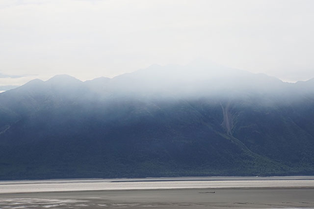 Smoke from a wildfire in Alaska filled dozens of square miles of Alaska's Turnagain Arm recently (Photo: Dahr Jamail)